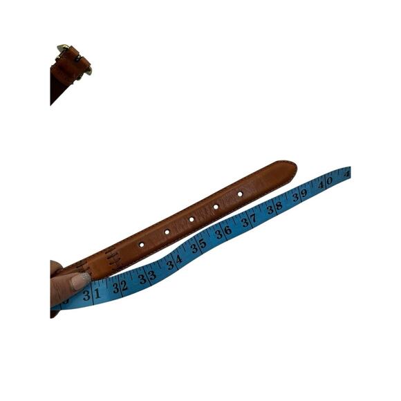 Fossil Brown Leather Women Belt Size Large